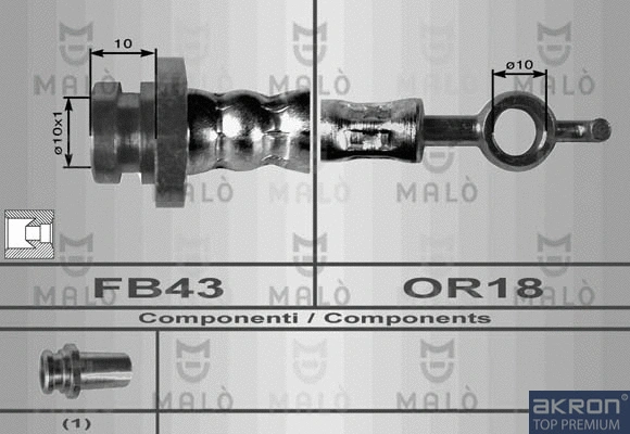 Flexible de frein AKRON-MALÒ 8617