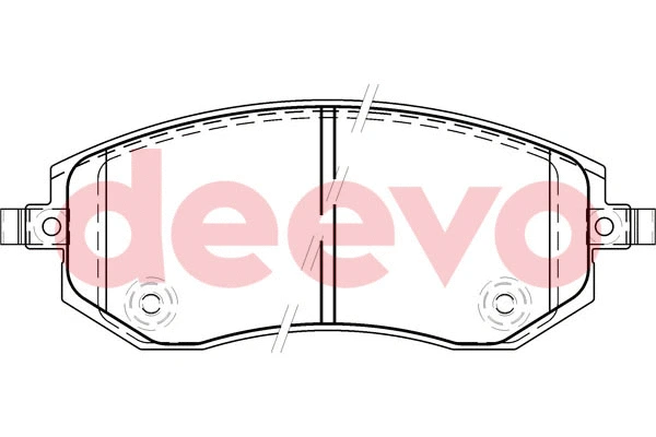 Kit de plaquettes de frein, frein à disque DEEVO BP59660