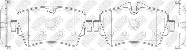 Kit de plaquettes de frein, frein à disque NiBK PN0573