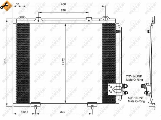 Condenseur, climatisation NRF 35228