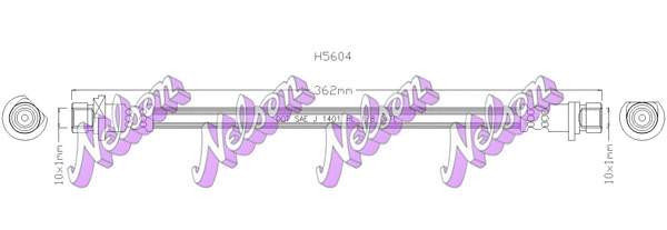 Flexible de frein KAWE H5604
