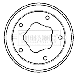 Tambour de frein BORG & BECK BBR7058