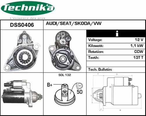 Démarreur Technika DSS0406