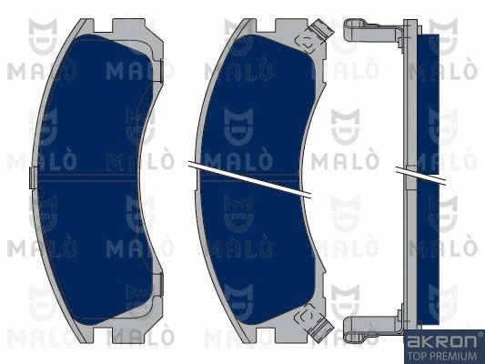 Kit de plaquettes de frein, frein à disque AKRON-MALÒ 1050046