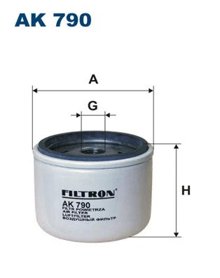 Filtre à air, turbocompresseur FILTRON AK 790