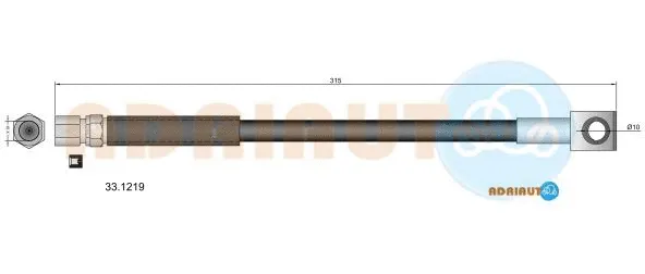 Flexible de frein ADRIAUTO 33.1219