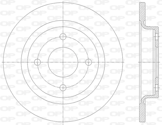 Disque de frein OPEN PARTS BDA2837.10