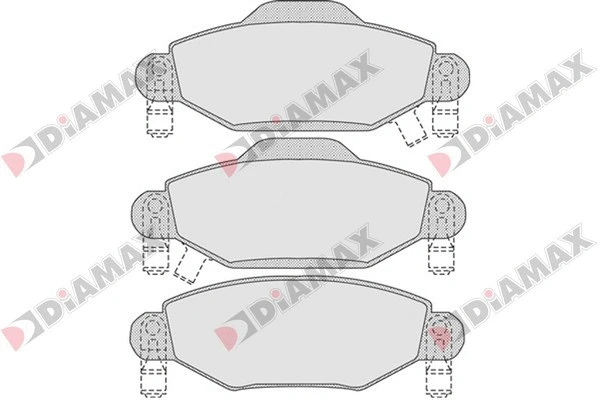 Kit de plaquettes de frein, frein à disque DIAMAX N09165