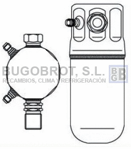 Filtre déshydratant, climatisation BUGOBROT 20-OP86003