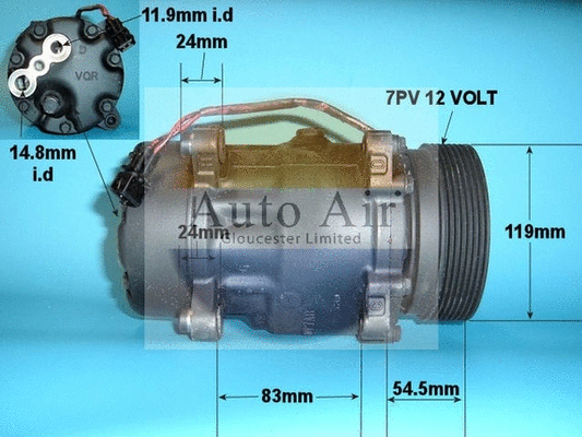Compresseur, climatisation AUTO AIR GLOUCESTER 14-1102R
