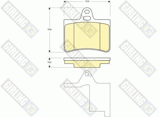 Kit de freins, frein à disques GIRLING 6411589