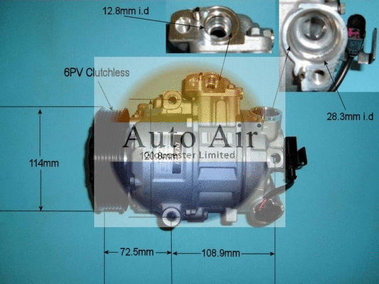 Compresseur, climatisation AUTO AIR GLOUCESTER 14-9718