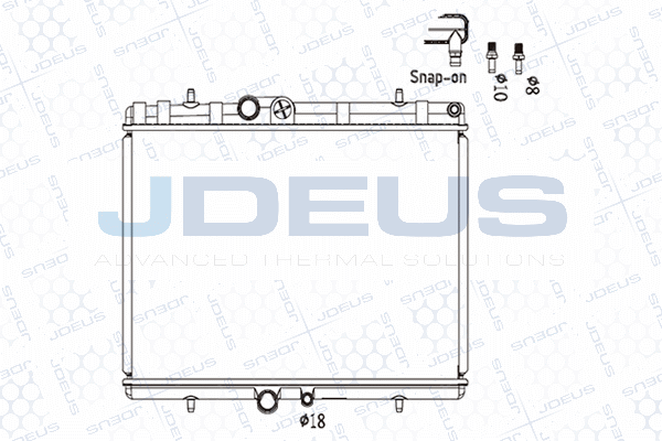 Radiateur, refroidissement du moteur JDEUS M-0210400