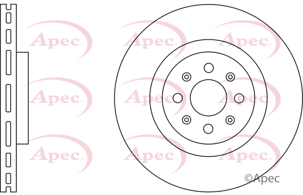 Disque de frein APEC DSK3769
