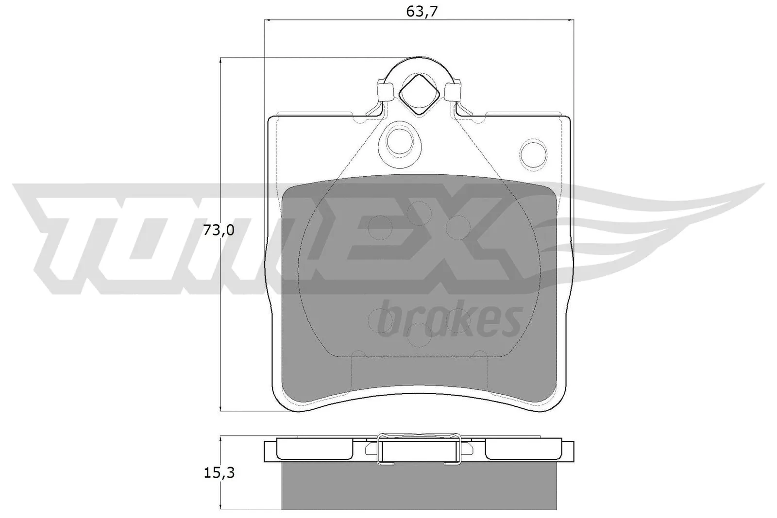 Kit de plaquettes de frein, frein à disque TOMEX Brakes TX 12-29