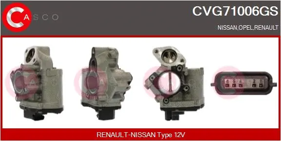 Vanne EGR CASCO CVG71006GS