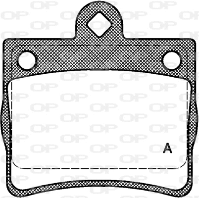 Kit de plaquettes de frein, frein à disque OPEN PARTS BPA0630.00