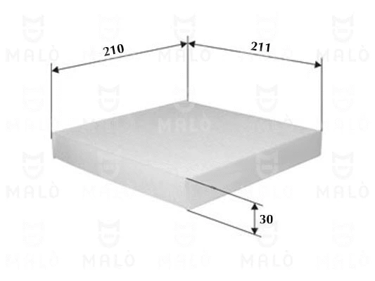 Filtre, air de l'habitacle AKRON-MALÒ 1530121