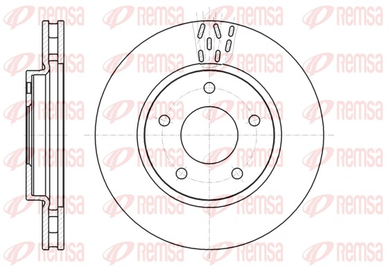 Disque de frein REMSA 61291.10