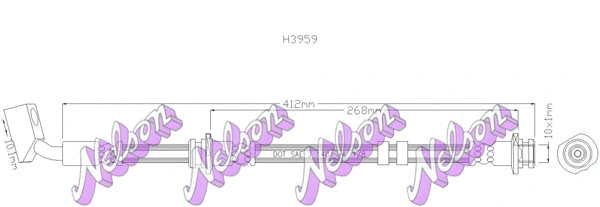 Flexible de frein KAWE H3959