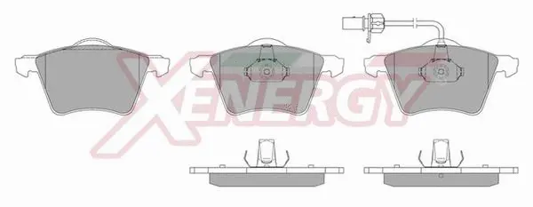 Kit de plaquettes de frein, frein à disque AP XENERGY X40730
