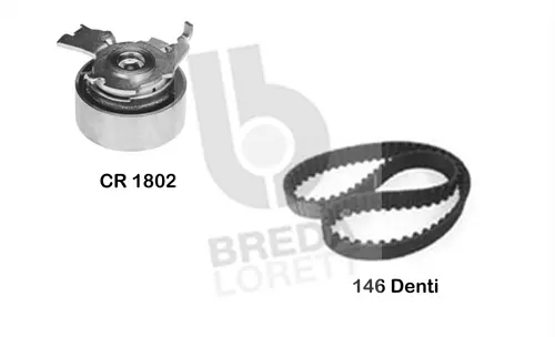Kit de courroie crantée BREDA LORETT KCD0643