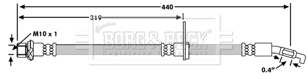 Flexible de frein BORG & BECK BBH7230