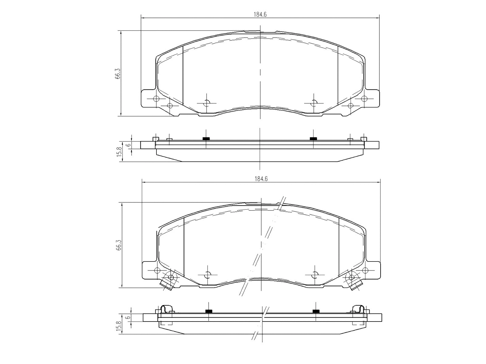 Kit de plaquettes de frein, frein à disque A.Z. Meisterteile AZMT-44-022-1345