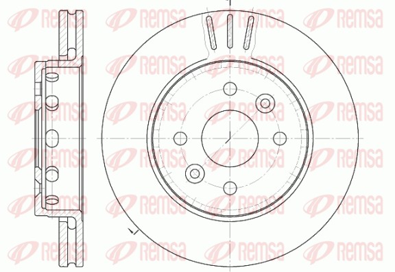 Disque de frein REMSA 61272.10