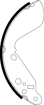 Jeu de mâchoires de frein NISSHINBO NS9001