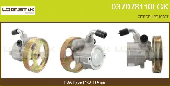Pompe hydraulique, direction LGK 037078110LGK