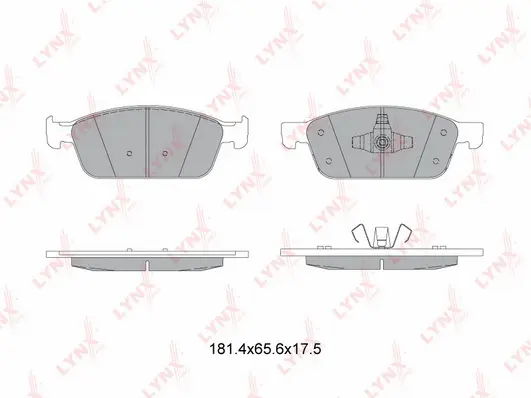 Kit de plaquettes de frein, frein à disque LYNXAUTO BD-3036