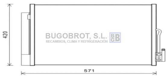 Condenseur, climatisation BUGOBROT 62-OL5560