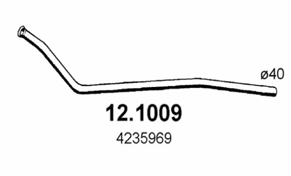 Tuyau d'échappement ASSO 12.1009