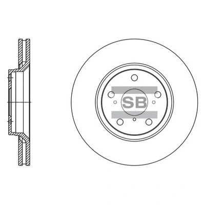 Disque de frein Hi-Q SD4605