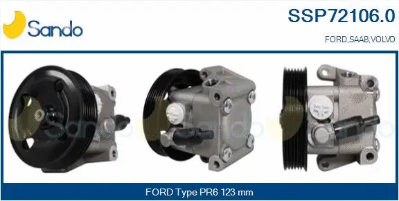 Pompe hydraulique, direction SANDO SSP72106.0
