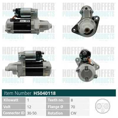 Démarreur HOFFER H5040118