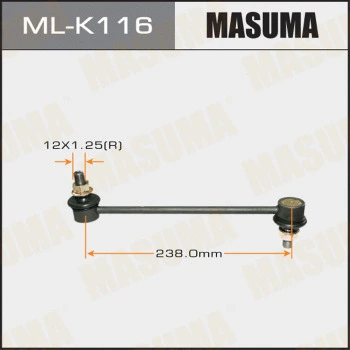 Entretoise/tige, stabilisateur MASUMA ML-K116