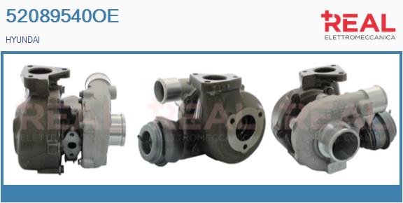 Turbocompresseur, suralimentation REAL 52089540OE