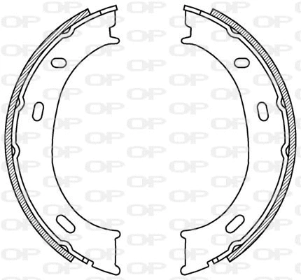 Jeu de mâchoires de frein OPEN PARTS BSA2192.00
