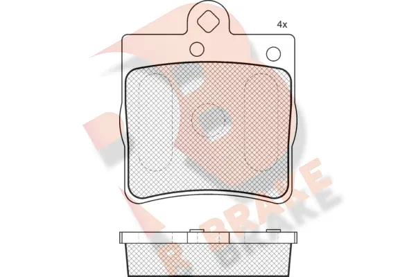 Kit de plaquettes de frein, frein à disque R BRAKE RB1311-396