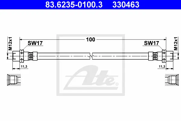 Flexible de frein ATE-APAC 83.6235-0100.3