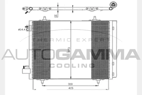 Condenseur, climatisation AUTOGAMMA 103996
