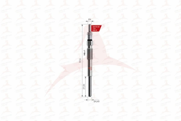Bougie de préchauffage MEHA AUTOMOTIVE MH70120