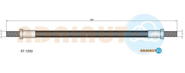Flexible de frein ADRIAUTO 57.1200