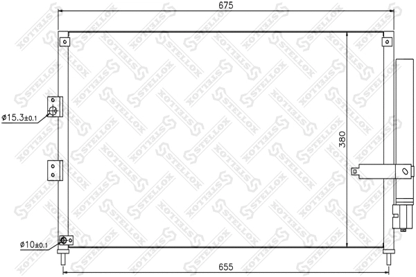 Condenseur, climatisation STELLOX 10-45172-SX