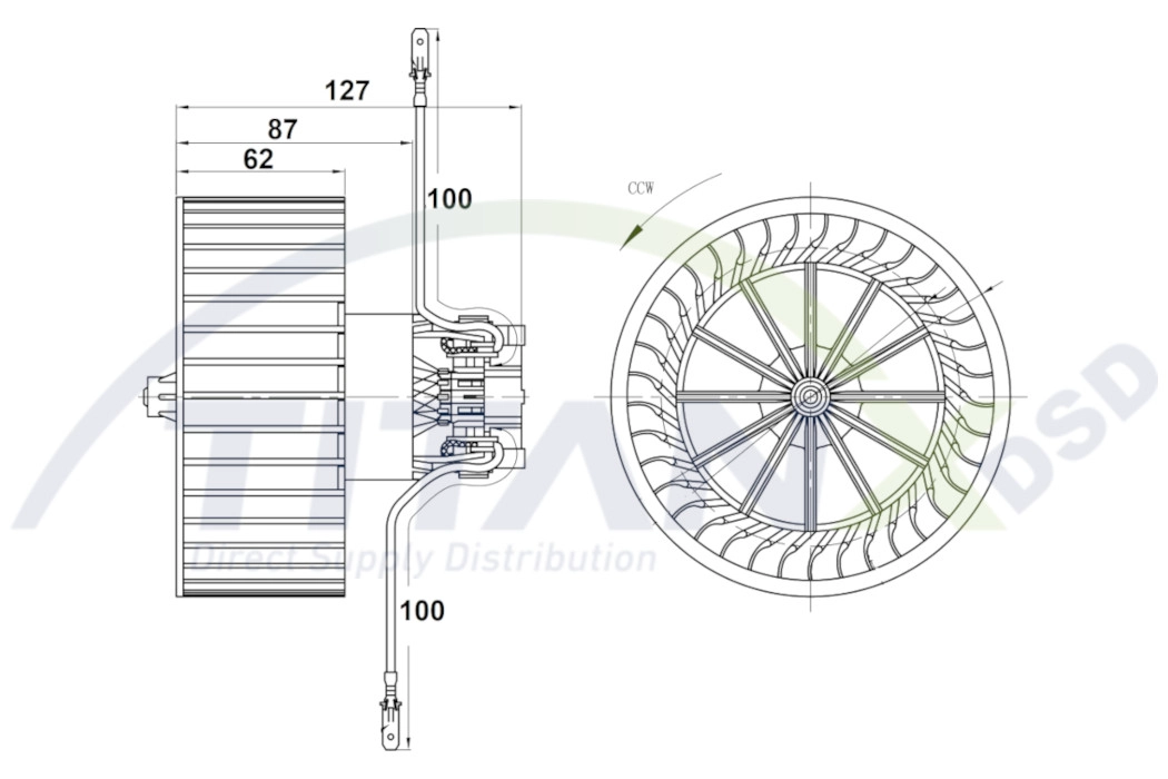 Pulseur d'air habitacle TitanX BL359001