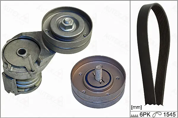 Jeu de courroies trapézoïdales à nervures AUTEX 702911