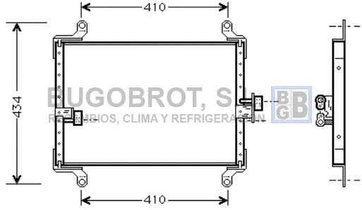 Condenseur, climatisation BUGOBROT 62-FT5206