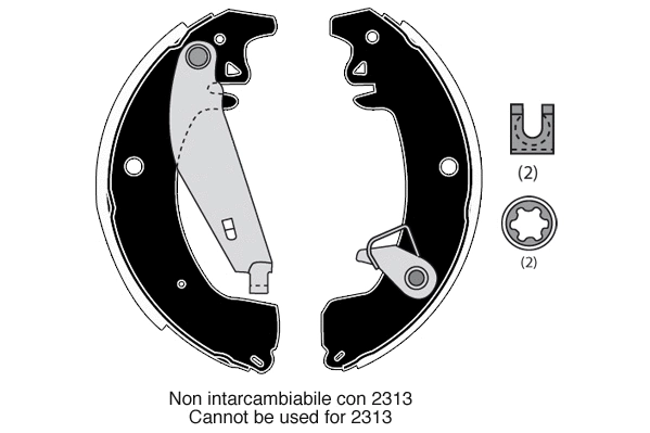 Jeu de mâchoires de frein RAICAM RA27620